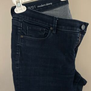 LOFT Modern Skinny Dark Indigo Jeans